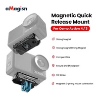 aMagisn DJI Action 5 Pro / 4 / 3  Magnetic Quick Release สำหรับต่อขาตั้งและอุปกรณ์เสริมแบบแม่เหล็ก