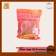 Abon sapi premium 32 kemasan 250 gr