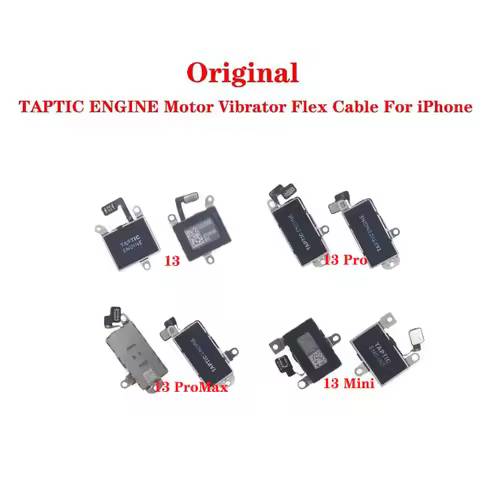 Original TAPTIC ENGINE Motor Vibrator Flex Cable For iPhone 13 Pro Max Mini Repair Replacement Parts