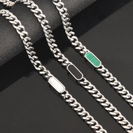 Fashion guban necklace punk hip hop trend personality titanium steel accessories for men