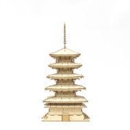Jigzle 3D立體拼圖系列 | 木質五重塔拼圖 | 超療癒