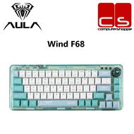 AULA F68 65% Transparent Gasket Gaming Wireless RGB Mechanical Keyboard