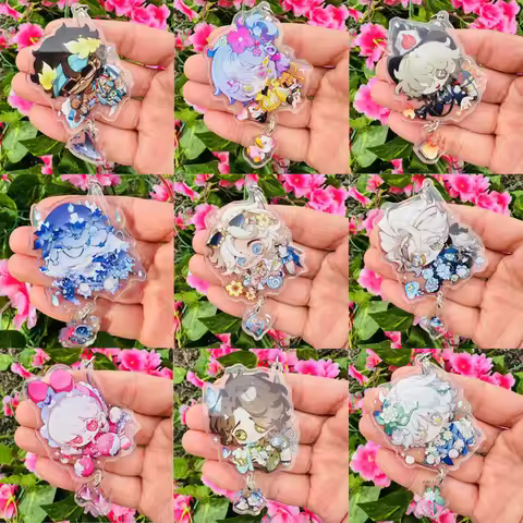 Anime Game Identity V Acrylic Keychain Cartoon Figures Key Chain Fiona Gilman Eli Clark Victor Grant