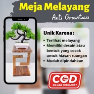 meja melayang glory craft meja kayu hias unik glory craft meja anti gravitasi glory craft