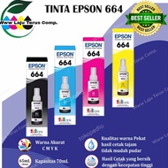 TINTA EPSON 664 TERBARU FOR PRINTER 4 WARNA L100/L110/L120/L200/L210