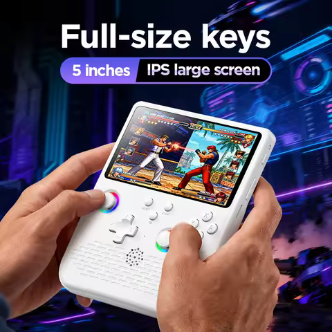 058 Portable Retro Gaming Console H5 Handheld Game Player 5” Screen 64G 14000+ Games Play Anytime An