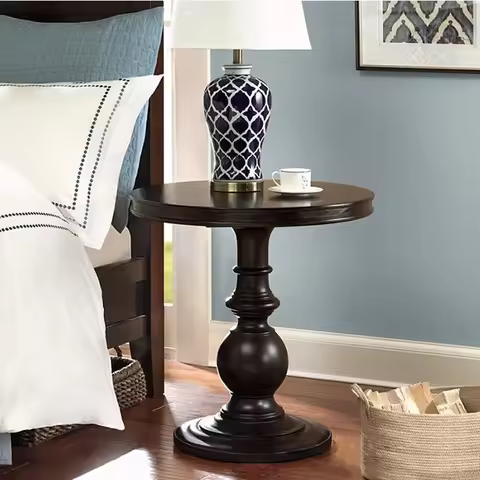 86LIGHT Contemporary Ceramic Blue Table Lamp Creative Vintage Bedside Led Desk Light for Home Decor