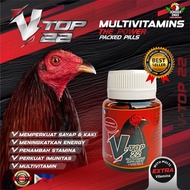 V22 TOP Vitamin ayam (Original Filipina) Memperkuat sayap dan kaki meningkatkan energi perkuat stami