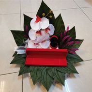 Sirih junjung Siap Gubah dgn Bekas Cincin Dan Bekas Gelang / sirih junjung Artificial Hantaran Kahwi