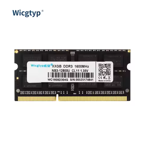 Wicgtyp DDR3 2GB/4GB/8GB1066MHz 1333MHz 1600MHz PC3-8500 PC3-10600 PC3-12800 SODIMM Memory Ram memor