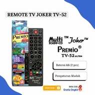 REMOT REMOTE JOKER PREMIO TV -52 / REMOTE JOKER TV PREMIO TV-52 LCD LED STB DIGITAL RECEIVER / REMOT