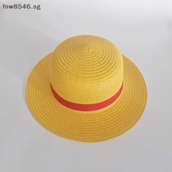 Fnw Japanese Cartoon Anime One Piece Luffy Handmade Straw Hat Pirate Wheat Cap Comic-Con Cosplay Props Summer Outdoor Sun Hat SG