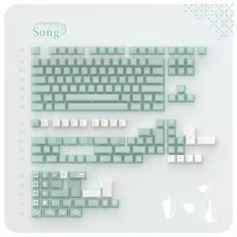 [Base kit] PBTfans Song ABS Doubleshot Cherry Profile MX-style Keycaps KBDfans