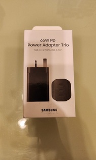 Samsung 65W PD Power Adapter Trio 充電器插頭 USB-C x 2, USB-A x1