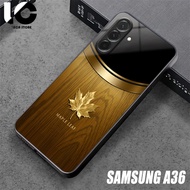 HP Casing SAMSUNG A36 Softcase SAMSUNG A36 Case Glossy Casing Shiny Glass Protector Mobile Phone Acc
