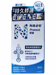 內絡必安 Neurobion Protect 常護 60 片藍盒 維他命 B1 B6 B12  平行進口