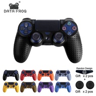 DATA FROG Anti-Slip Silicone Protective Skin Case for SONY PS4 Controller, Gel Rubber Cover for PS4 
