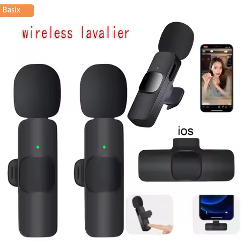 Wireless Lavalier Microphone for Type-C Smartphones mini Mic for Vlogging TikTok Facebook Videos Mic