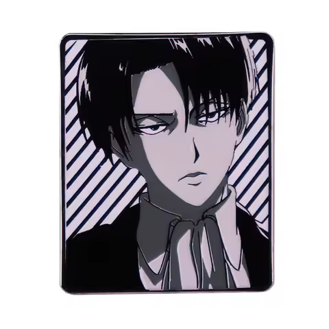 Attack on Titan Levi Ackerman Brooch Anime Manga Badge