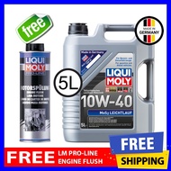 【MY seller】 ☼(5L) Liqui Moly MOS2 Leichtlauf 10W40 Semi Synthetic Engine Oil (5L) Free Engine Flush 10W-40☚