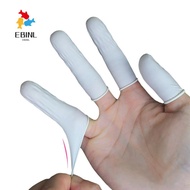 EBINL 300pcs Disposable Finger Cots, Powder Free Non-Slip Latex Finger Protectors, Protective Milk W
