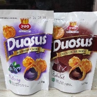 Duosus Soes Dry Chocolate Blueberry / Duosoes Sus Dry Cake Duo Sus Snack Snacks | Duosus Soes Kering Coklat Blueberry / Duosoes Kue Sus Kering Enak Duo Sus Snack Cemilan Murah