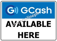 We Accept Gcash Laminated Signage Sign Boards Sticker Signages PVC Signages Gcash Signages Cash In Cash Out