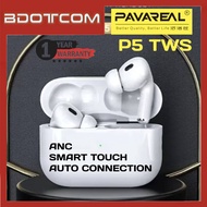 PAVAREAL P5 TWS Smart Touch V5.0 Bluetooth Wireless Headset Active Noise Cancellation Hi-Fi Stereo C