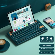 BOW Mini Wireless Keyboard For Laptop Tablet PC iPad Apple Dual Bluetooth Keyboard Portable Ergonomi