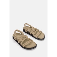 PB strap sandals in ecru color