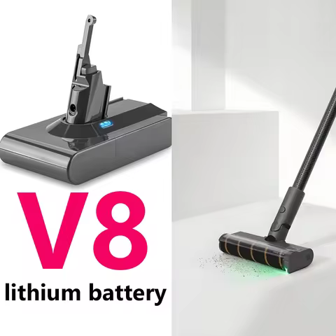 For Dyson V8 Absolute Handheld Vacuum Cleaner for Dyson V8 SV10 Battery 21.6V 9800mAh Replacement Ba