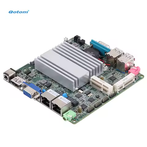 Qotom Mini ITX Motherboard with CPU J1900 Quad Core TDP 10W/ CPU N2920 Quad Core TDP 7.5W, Dual LAN 