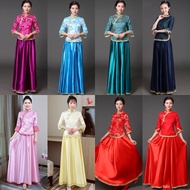 Chinese Traditional Vintage Embroidery Cheongsam Tang Suit Women Top Blouse Plus Size Party Wedding 