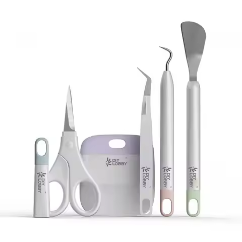 5PCS ABS Stainless Steel Silhouette Tool Craft Vinyl Weeding Set DIY Cardstock Crafting Basic Tools 