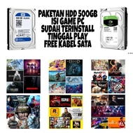 Internal HDD Hardisk 3.5" 1TB 500GB PC Game Full