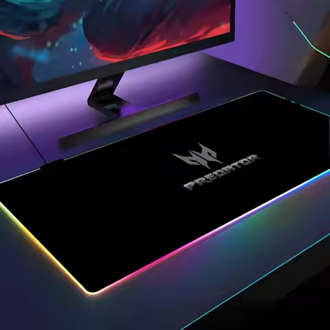 A-Acer Predators Mouse Pad RGB Backlit Mouse Pad Laptop Mouse Pad Laptop Gamer Computer Desk Gaming 