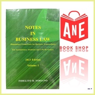 ➯ 100% ➠ AUTHENTIC Volume One (1) 2023 - Notes in Business Law RFBT by Fidelito Soriano