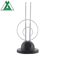 FORBETTER TV Antenna Zoom Function Portable Mini Two Loop Antennas Color TV HDTV Receive Receiver 45