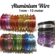 1mm Aluminum Wire - 1 mm Aluminum Wire - Colored Wire - Brooch Wire - Accessory Wire - Decorative Wi