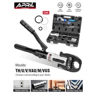 Hydraulic Copper Pipe Crimping Tool Set - Aluminum Alloy Material Rotating Head Suitable for Narrow