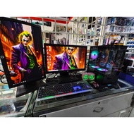 gaming PC full set i5 ram 8gb ssd 256gb full set 2 monitor