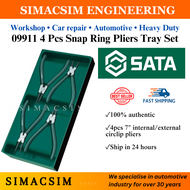 09911 SATA 4 Pcs Snap Ring Pliers Tray Set
