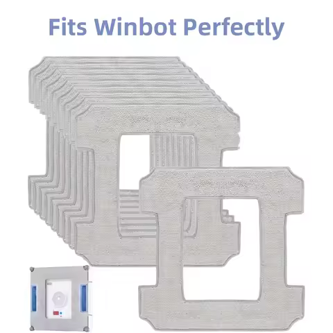 Cleaning Pads for Ecovacs Winbot W1 Pro / W1 / W2 Omni / W2 Robot, Replacement Mop for Ecovacs, Micr