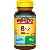 Nature Made Vitamin B12 1000 mcg, Dietary Supplement for Energy Metabolism Support, B12 Vitamins 100