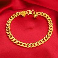 Singapore Ready Stock Original 916 Gold Bracelet Jewellery Set Bracelet for Men Free Adjustable Open Ring Bangle Lucky Charm Bracelet Couple Bracelet for Girlfriend Fashion Jewelries Nasasangla Sale Legit