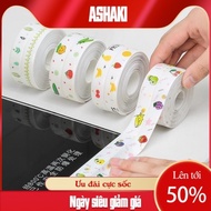 Cuộn băng dính chống thấm (D43) HOẠ TIẾT dán viền bồn rửa chén chống thấm nước - ASHAKI
