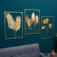 Metal Living Room Sofa Light Luxury Wall Decoration Background Wall Decoration Studio Leaf TV Nordic