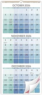 2025 Wall Calendar - 3 Month Calendar 2025 Vertical, Dec. 2024 - Jan. 2026, 11.3" x 26", Hang Wall C