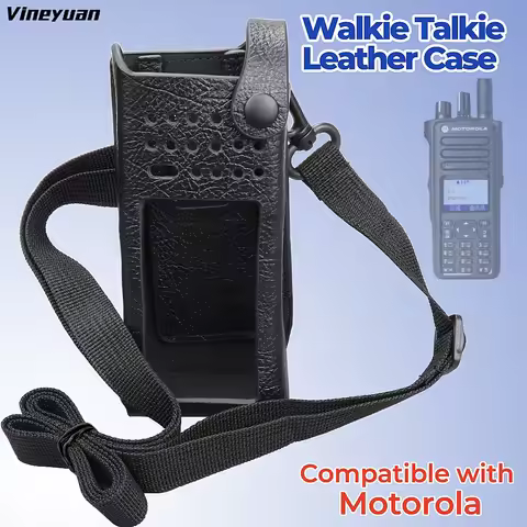 Hard Leather Case With 3Inch Swivel Belt Loop for Motorola GP338D XIR P8668 DP4800 DP4801 DP4801EX D