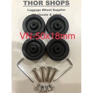4 pcs VN-50x18mm replacement luggage wheel